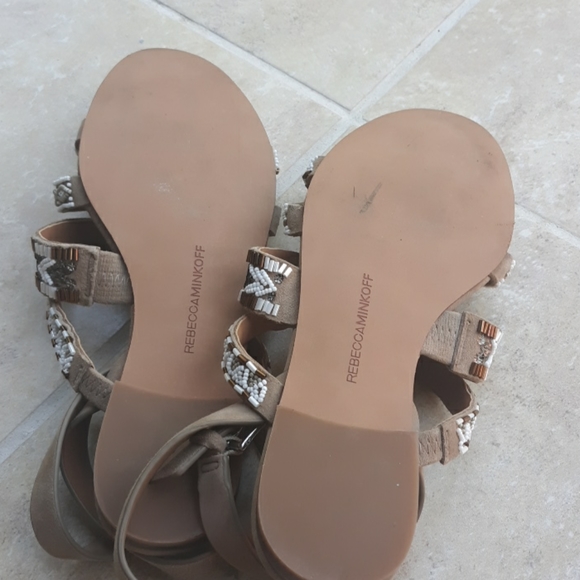 Rebecca Minkoff Leather Suade Sandals - Picture 4 of 8